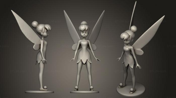 Figurines simple (Tinkerbell, STKPR_1298) 3D models for cnc
